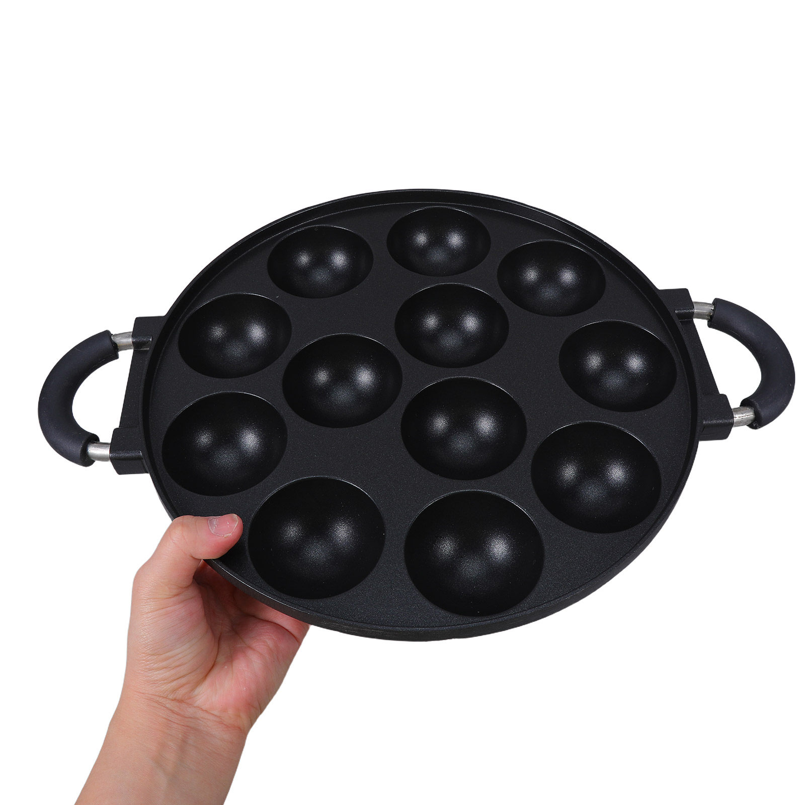 12穴の和風たこ焼き器、焦げ付き防止加工、家庭用キッチンで使 - Takoyaki Grill Plate のレビューと価格