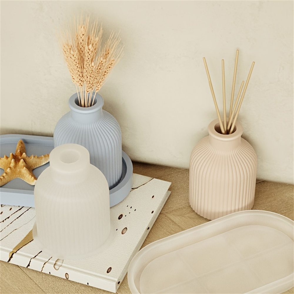 1/2個の花瓶トレイシリコンモールド、楕円形コースターモール - Potsticker Mold のレビューと価格